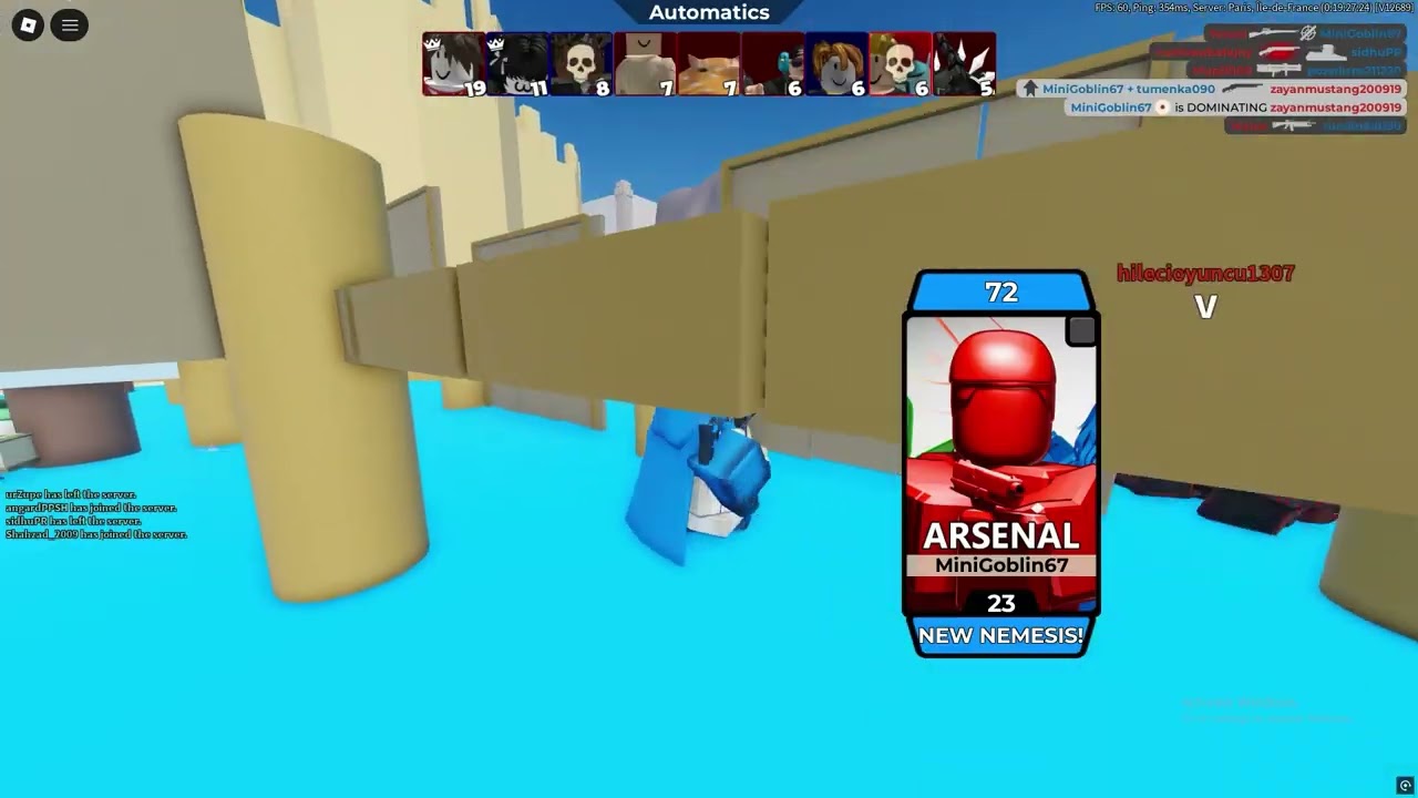 Playing Roblox Arsenal till I get  better (Day 2)