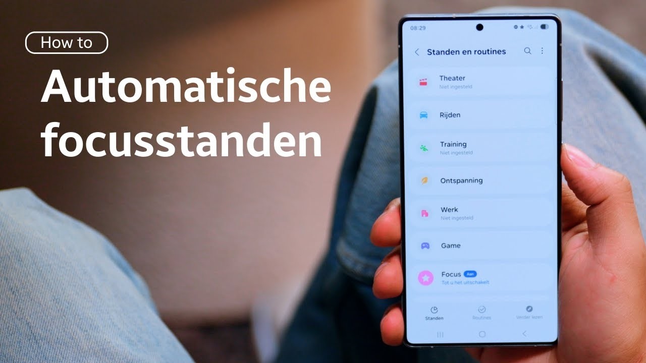 Minder afleiding instellen met Standen en Routines op je Samsung Galaxy | Samsung Belgium