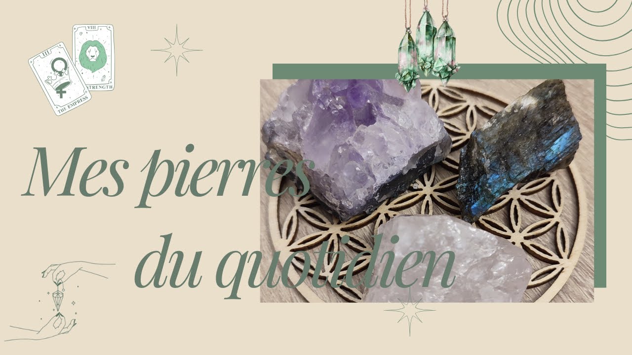 Les pierres qui m'accompagnent au quotidien ✨💫🌛 