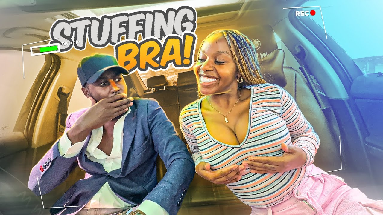 STUFFING MY BRA To See My Boyfriend Reaction! *He Went Crazy* 😂