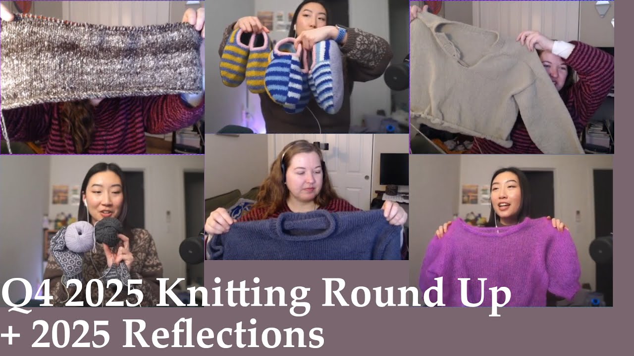 Q4 2025 Knitting round-up + 2025 overall reflections with @krysanthemoof