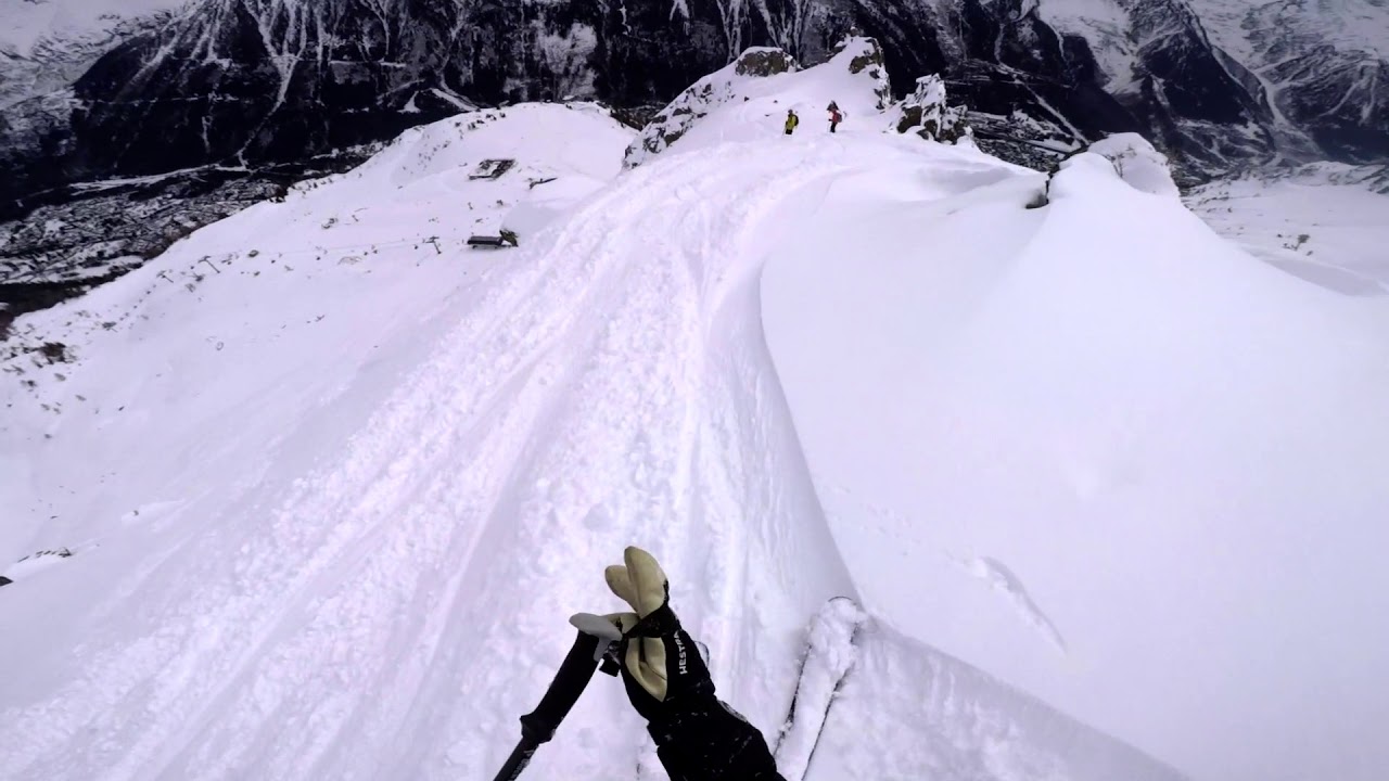 a run down the HOTEL FACE - Brevent, Chamonix