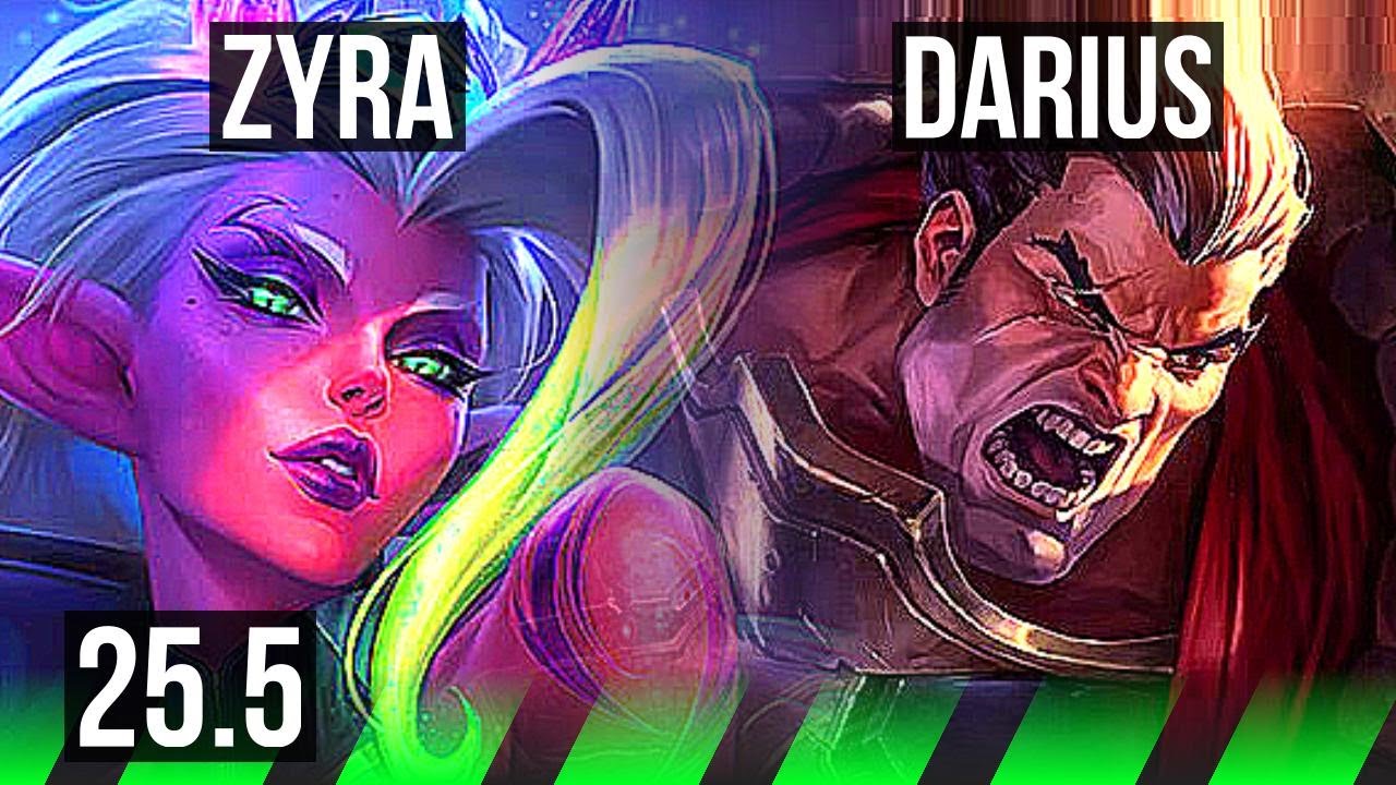 ZYRA vs DARIUS (JGL) | 5/1/8 | KR Grandmaster | 25.5