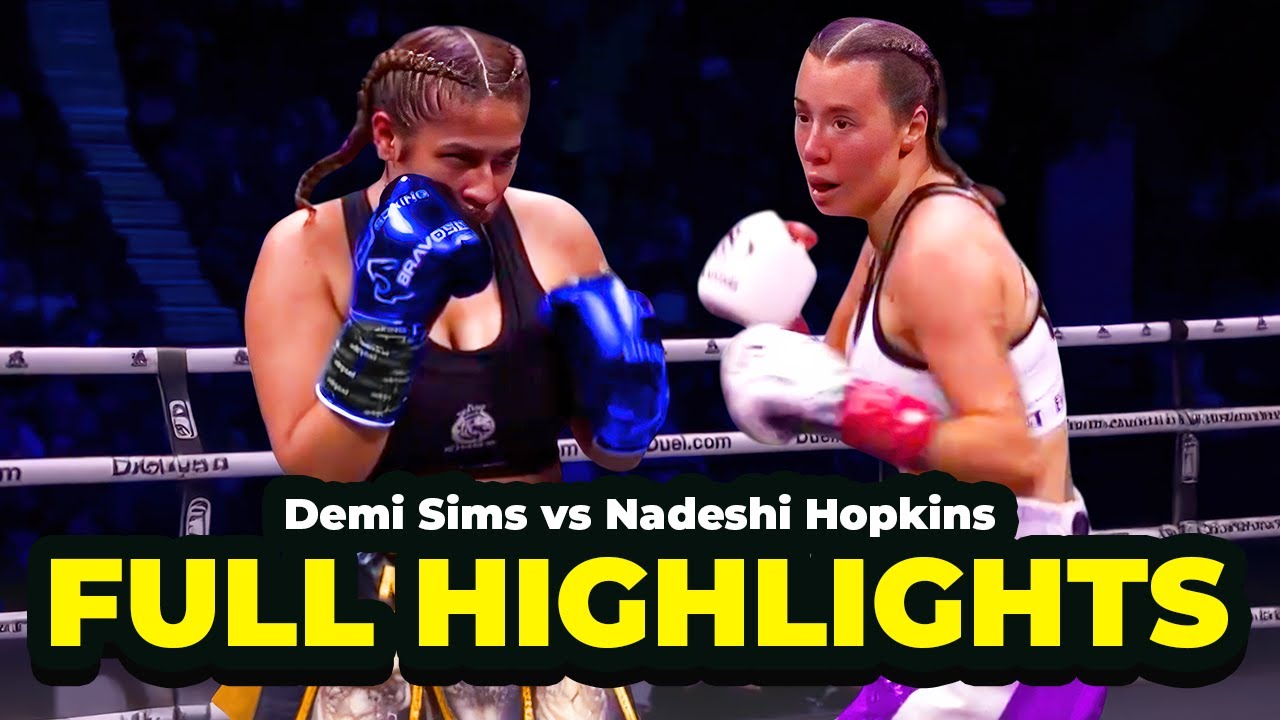 BIG HOOKS!! Demi Sims Vs Nadeshi Hopkins Misfits X Series 22 FULL HIGHLIGHTS!
