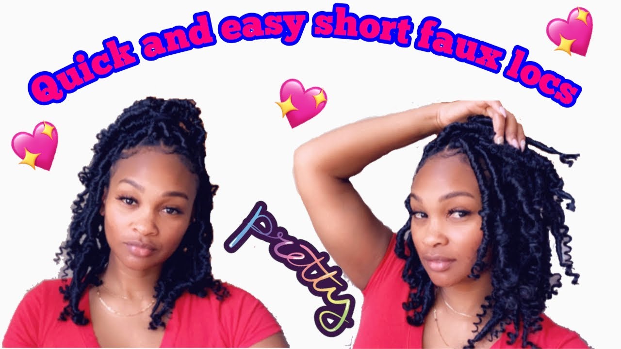 Beginner friendly short faux locs