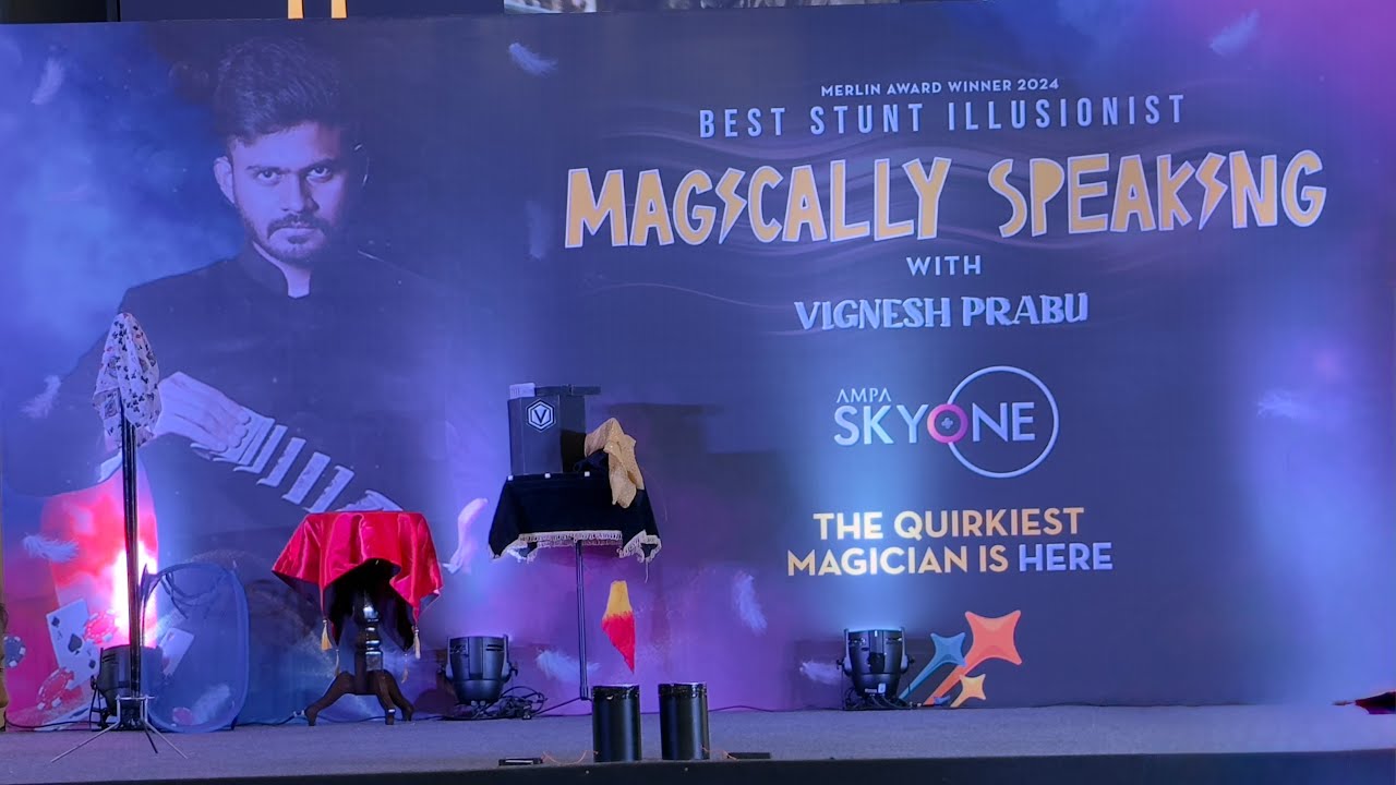 Magically speaking with Vignesh Prabhu#magic #VigneshPrabhuMagic #Illusionist #MindBlowingMagic