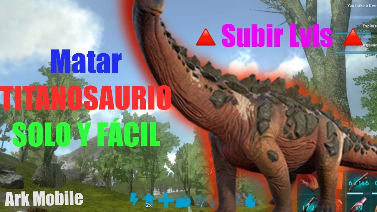 Matar Titanosaurio SOLO, Nuevo Método!! | Ark Mobile