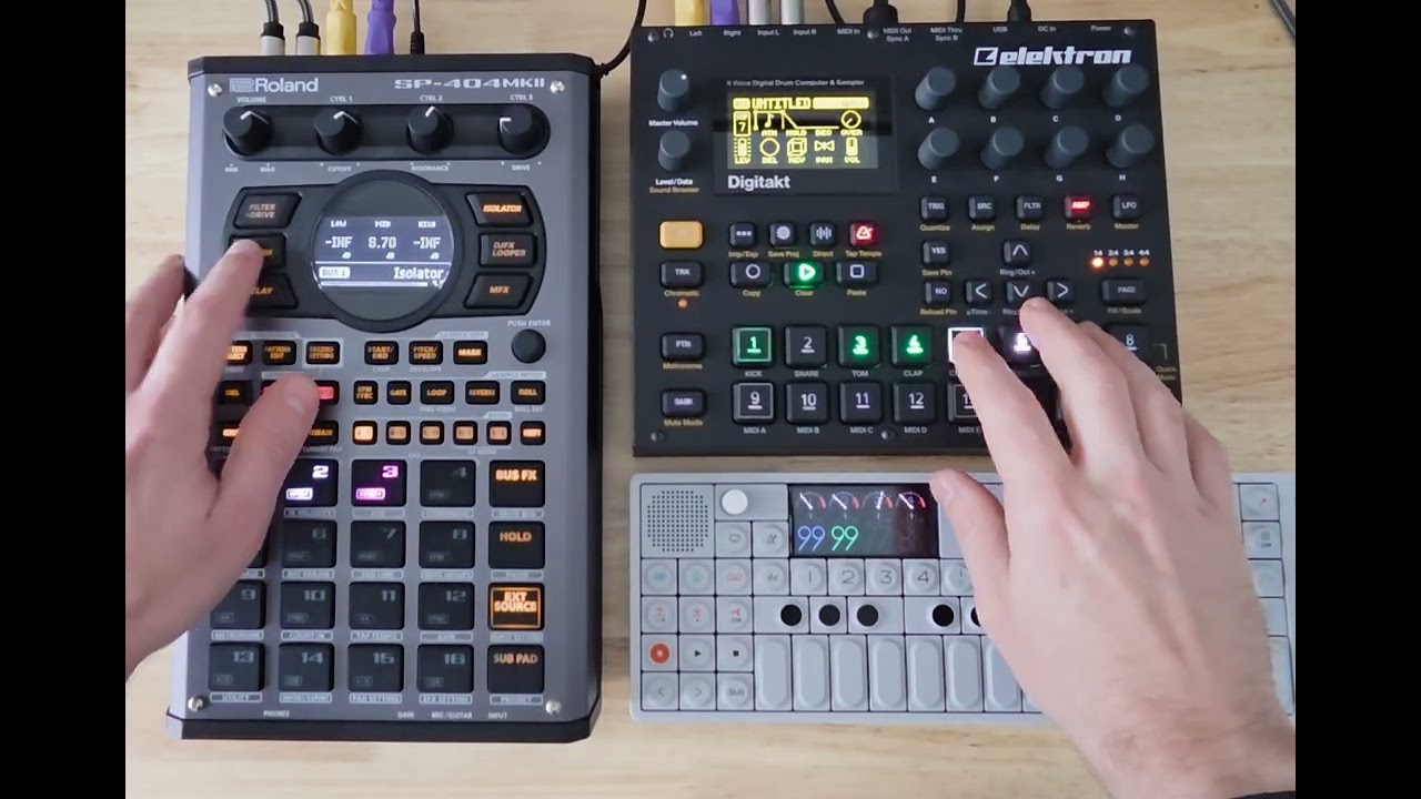 Desk Session #009 - nightday (feat. TE OP-1, Elektron DigiTakt, Roland SP404mk2)