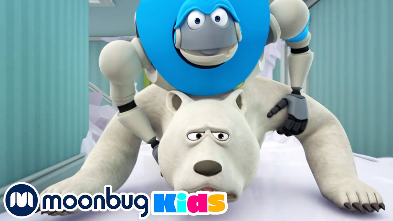 Frozen Age - Kids Video Subtitles | Arpo the Robot | Cartoons for Kids | Moonbug Literacy