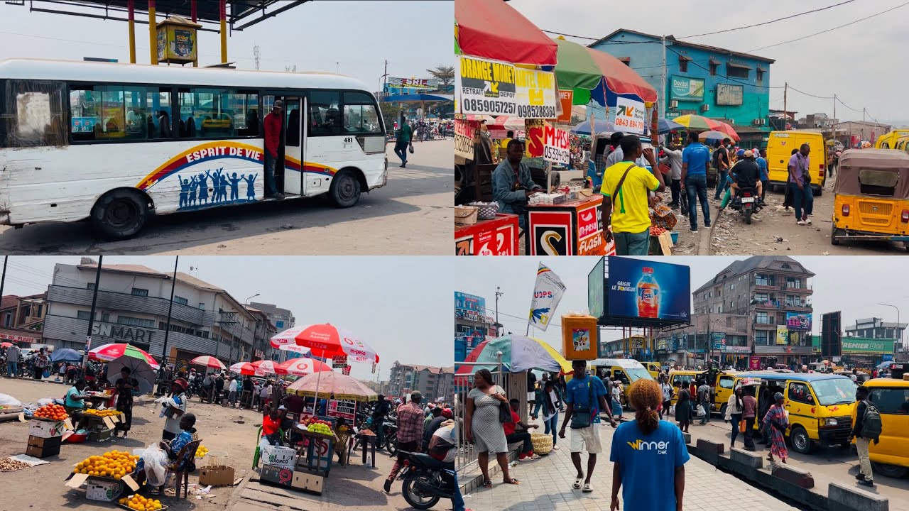 LES ROND-POINTS DE KINSHASA(AMBIANCE): VICTOIRE, HUILLERIES, NGABA ET KINTAMBO