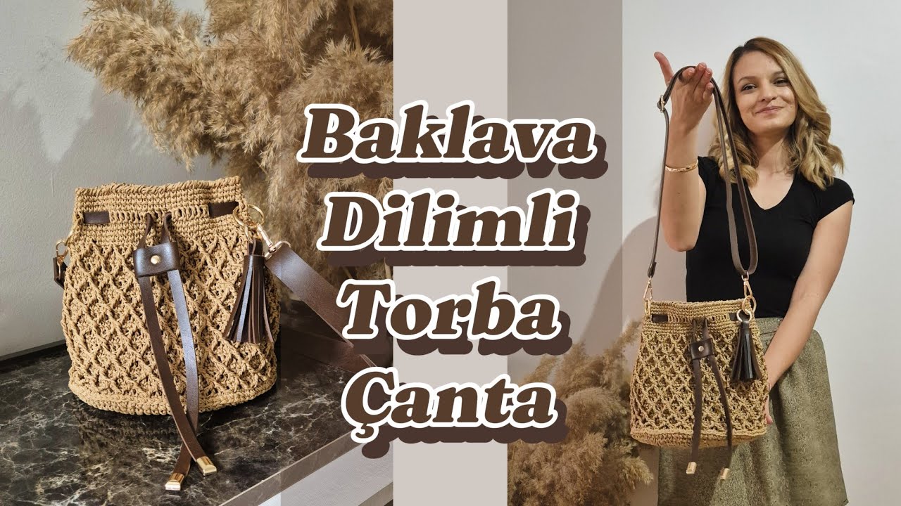 Torba Çanta Yapımı 🌸 Kağıt ip Çanta🌸 #knittingbagmodels #crochet #handmade #orgucanta #çantayapımı