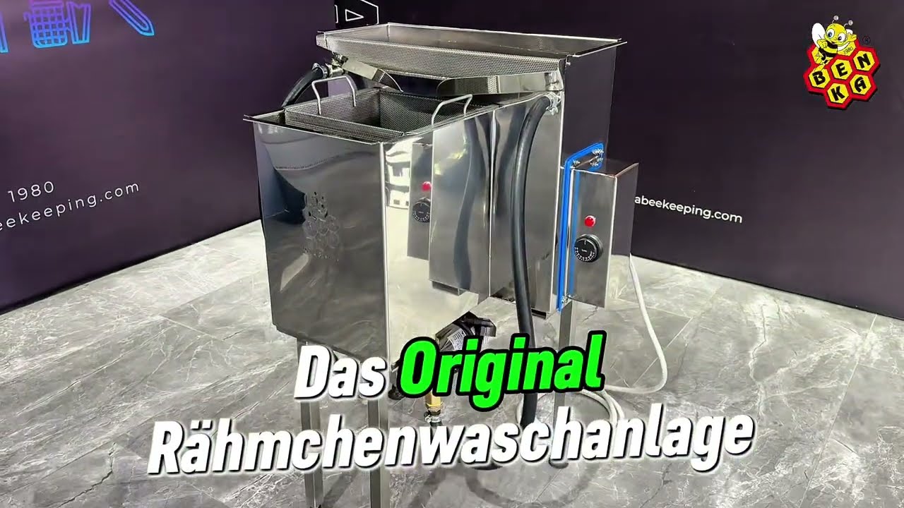 Rähmchenwaschanlage 380V - 8 KW | 2 Wasserpumpe | Das Original by Benka Imkereibedarf