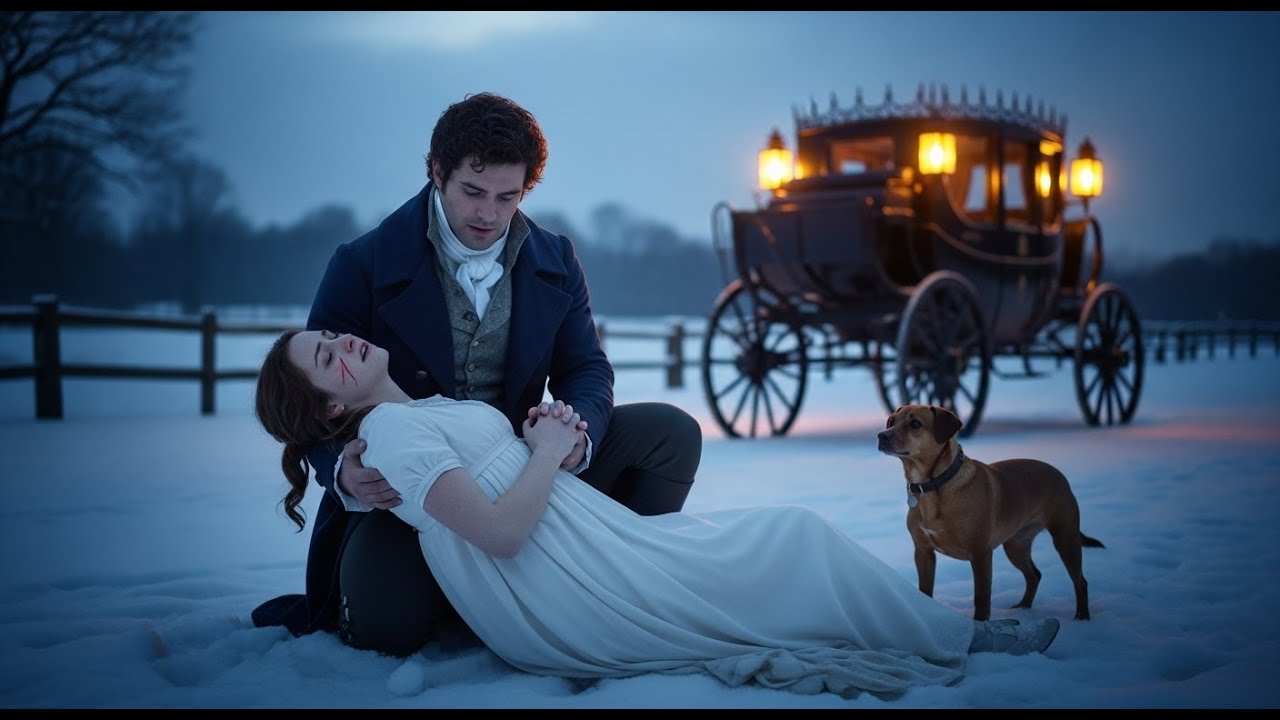 🔥 Thrown Into A Blizzard With Only Her Puppy—Then The Duke’s Carriage Stopped In The Snow.