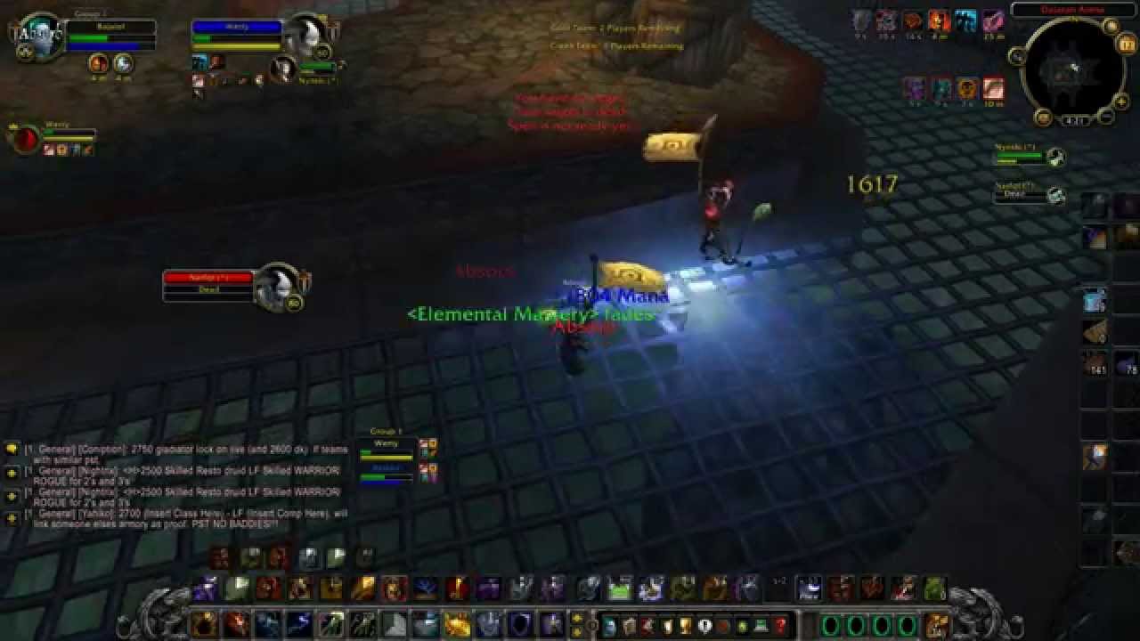 WoW 2010 Arena Tournament 2v2 arena Rogue/EleShaman