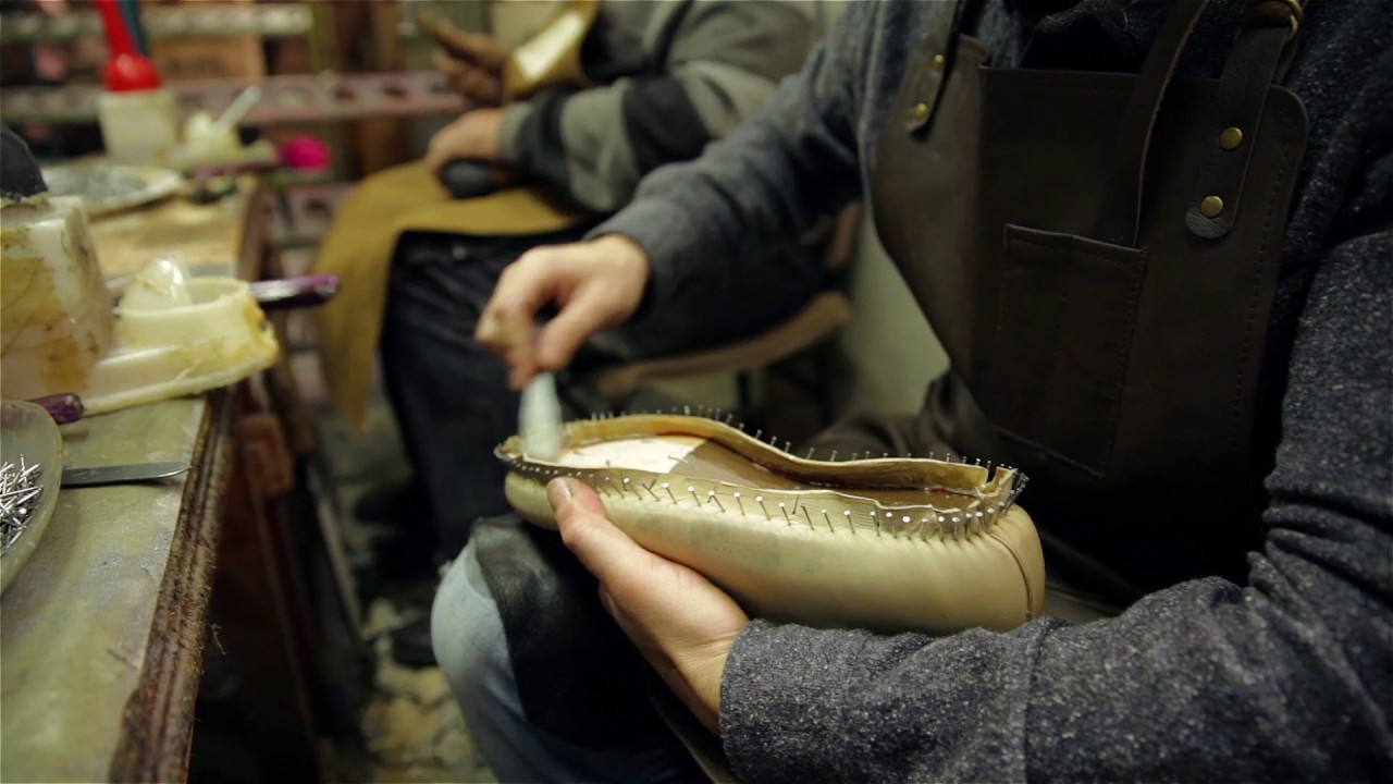 Goodyear Welt shoes. Filmed by screensaver.