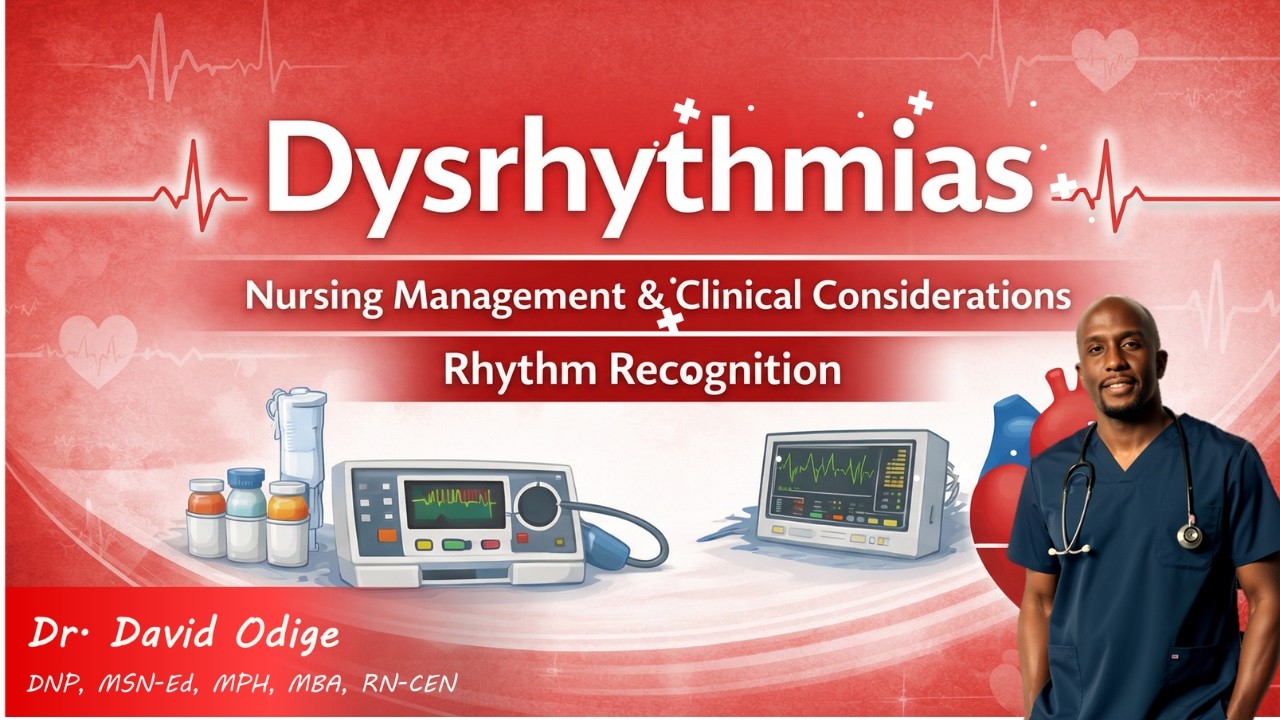 ECG & Cardiac Dysrhythmias Explained | Atrial Fibrillation, VT, VF, PVCs | Nursing School Guide