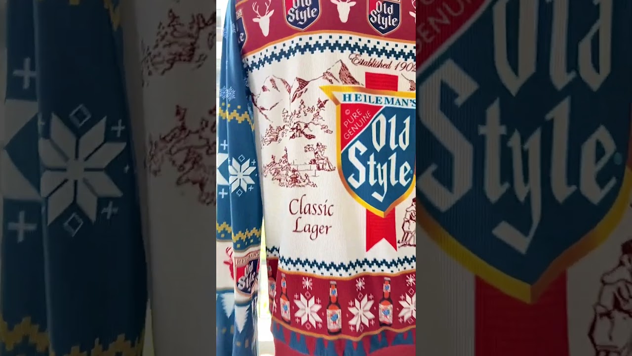 2024 Heileman&rsquo;s Old Style Beer Christmas 3D Sweater
