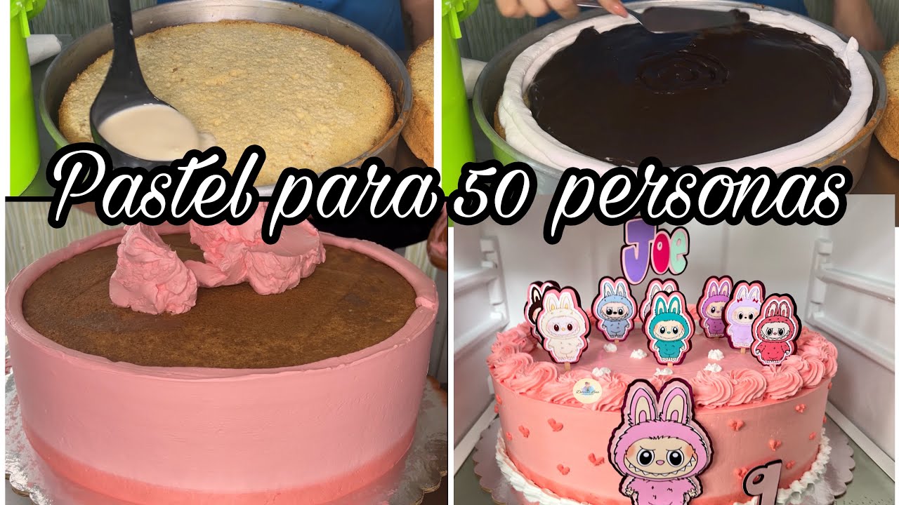 Pastel para 50 personas 