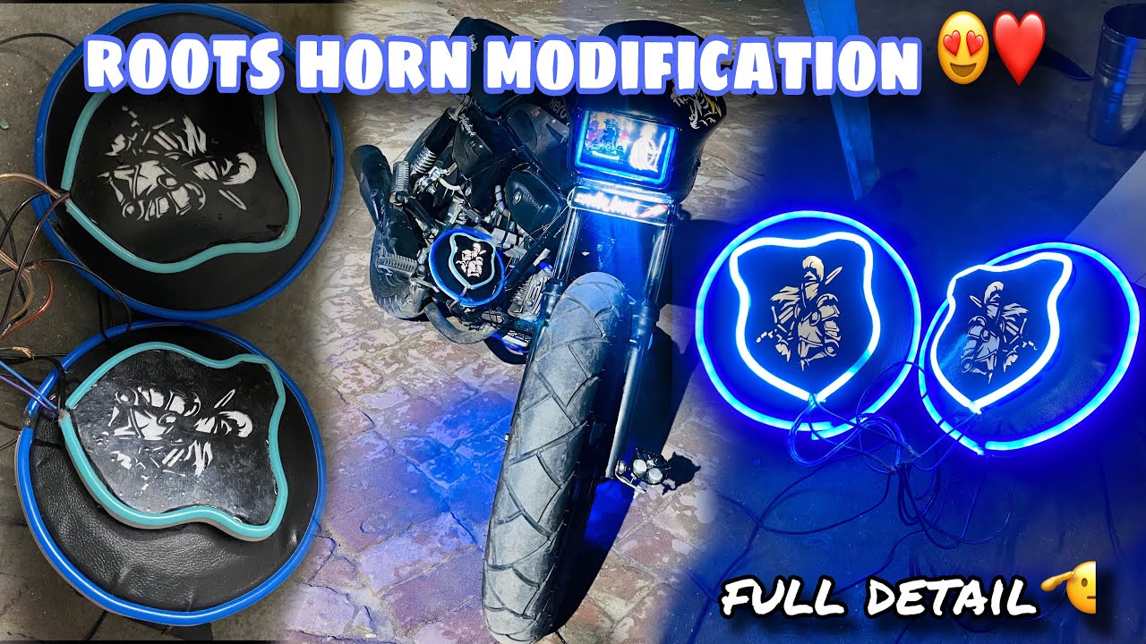 Roots Horn modification❤️ | Splendor new modification | Full detail 💯 