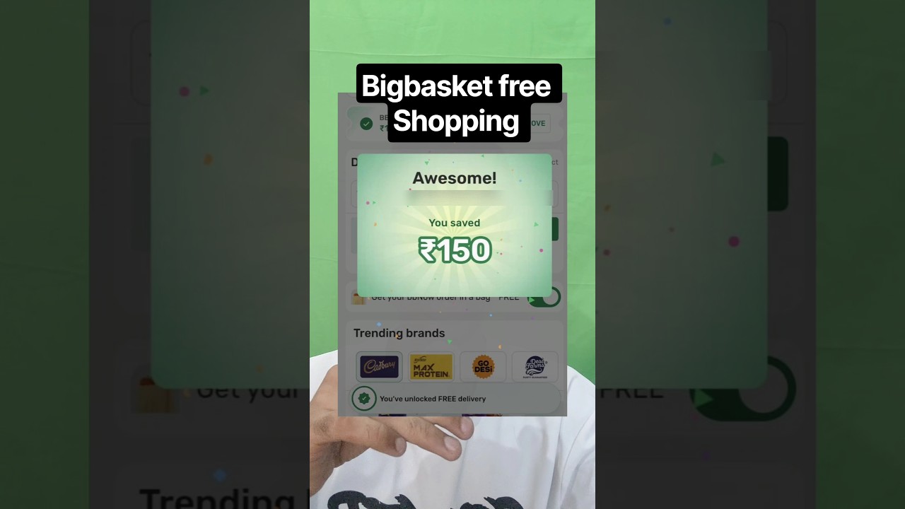 BigBasket FREE Shopping 😱 ₹150 Tak Ka Order FREE! #shorts #bigbasket #offers