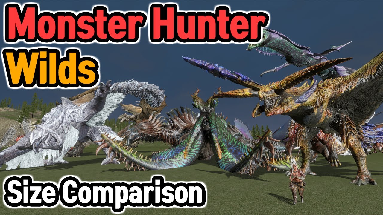 Monster Hunter Wilds Monsters Size Comparison