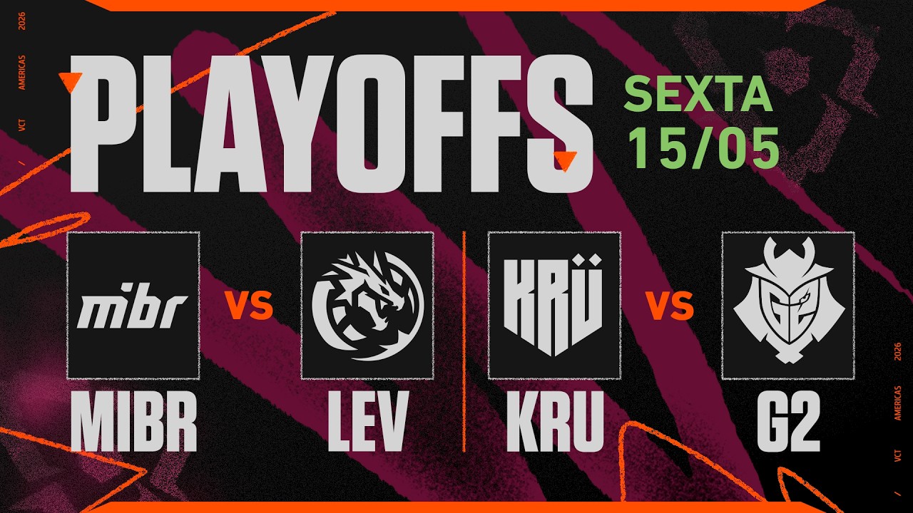 MIBR x LEV | KRU x G2 | VCT Americas Etapa 1 | Playoffs - Dia 2