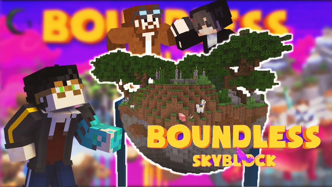 AKU DAN KACUNGGAMING TERJEBAK DI DUNIA YANG ANEH, DAN DI PENUHI MAKHLUK2 ANEH!! 【Boundless Skyblock】