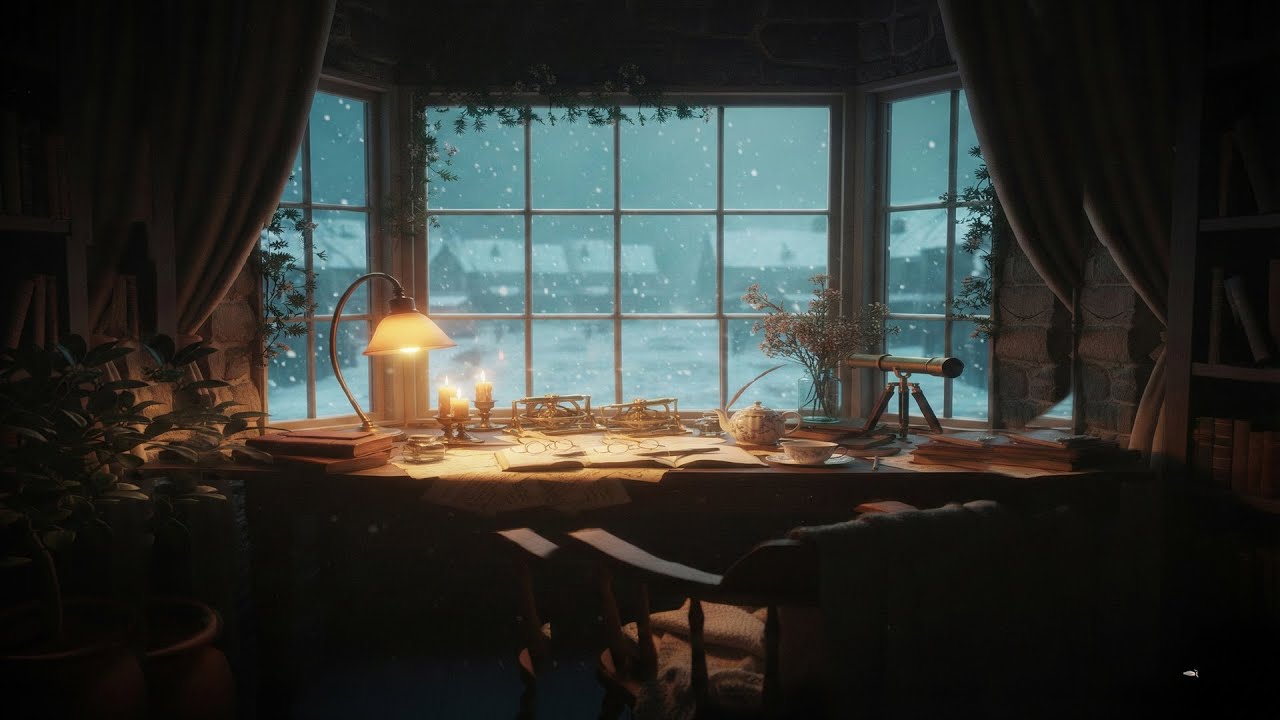 Overthinking again start small — Moody Dark Academia Solo Piano for deep work and calm focus