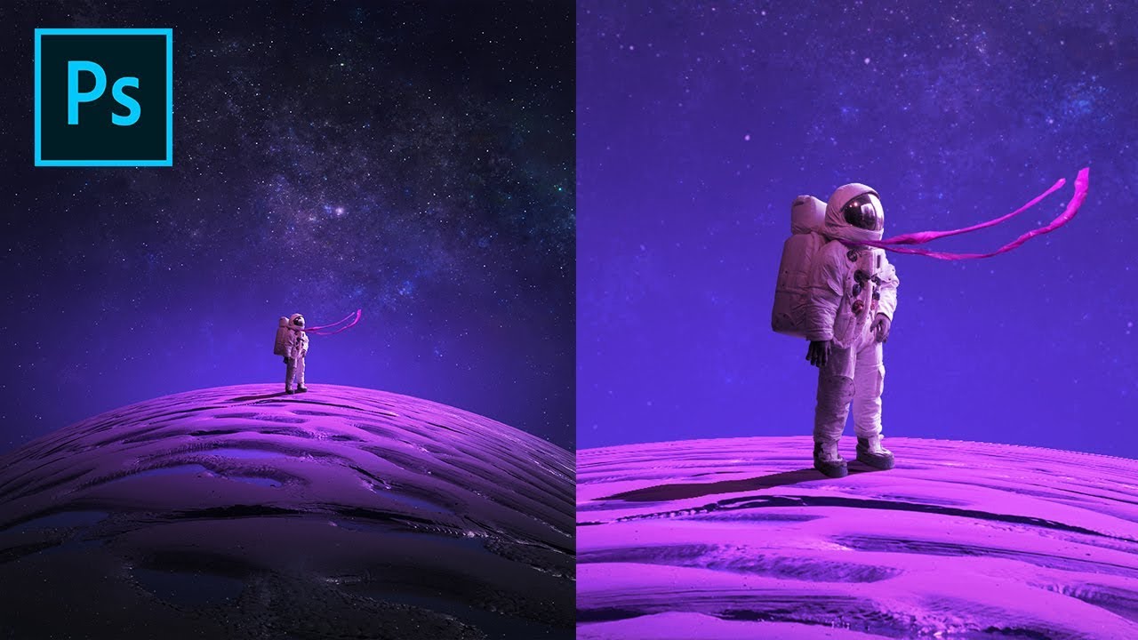 Photoshop - Create a Space Galaxy Manipulation Fantasy