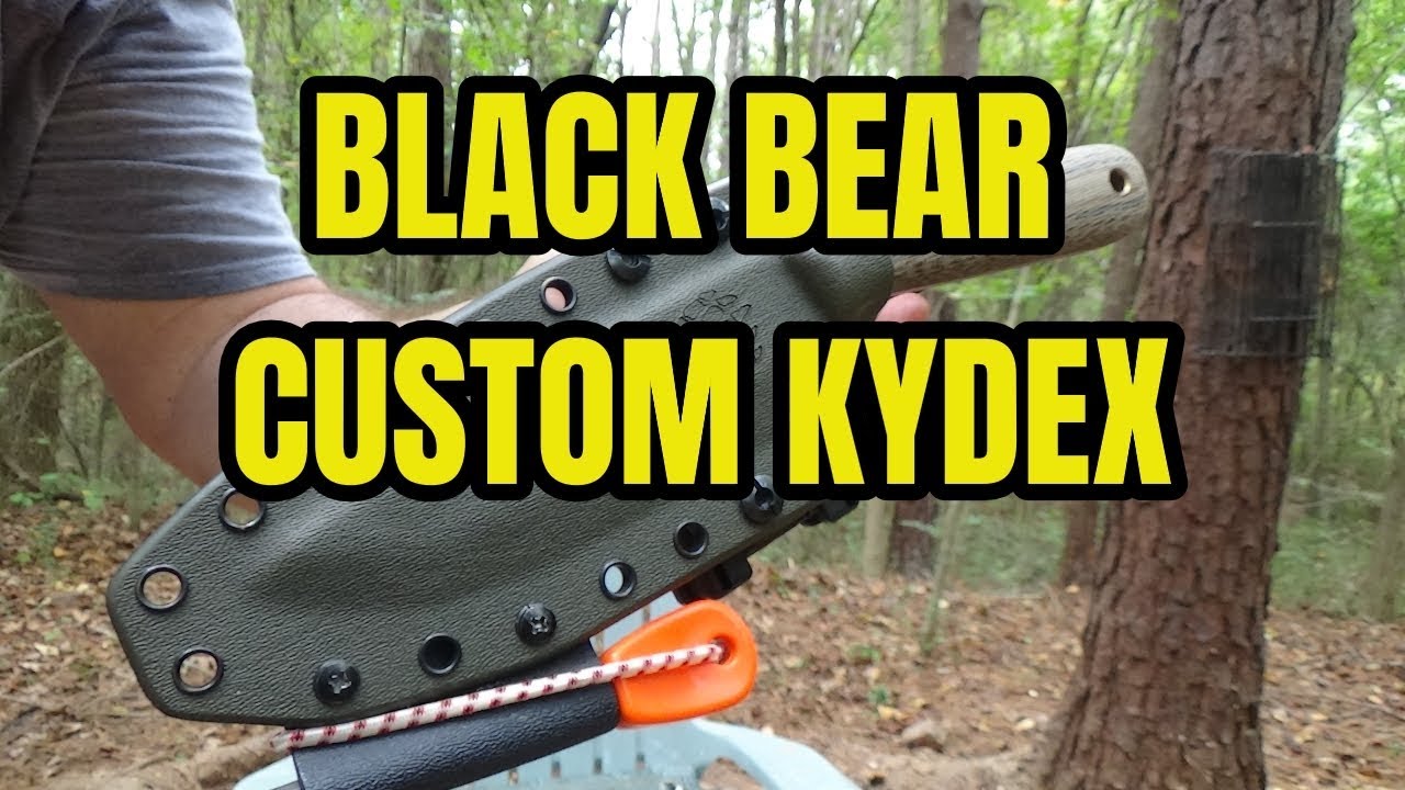Black Bear Custom Kydex | Pathfinder Knife Shop Survival Knife