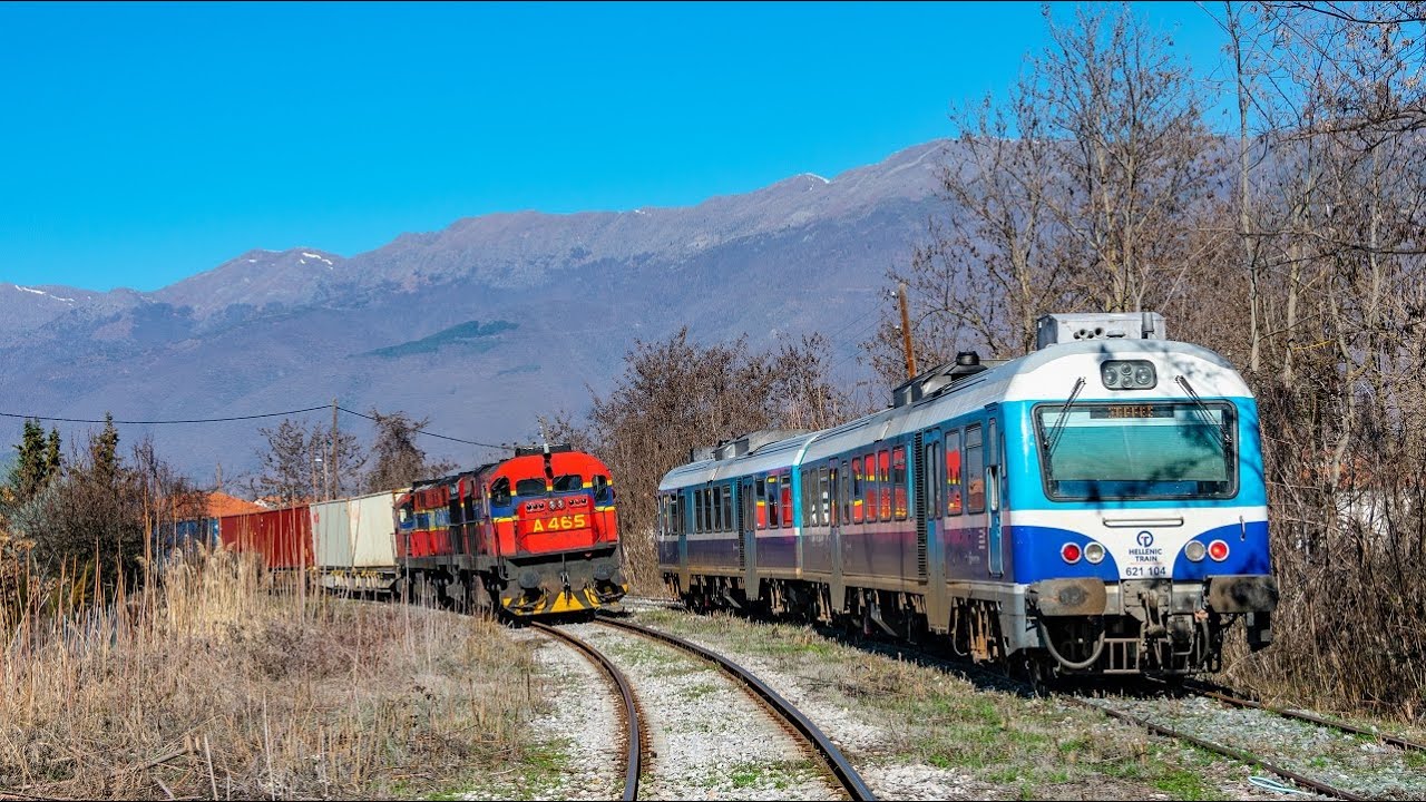 Railway traffic at northern Hellas. March 2025