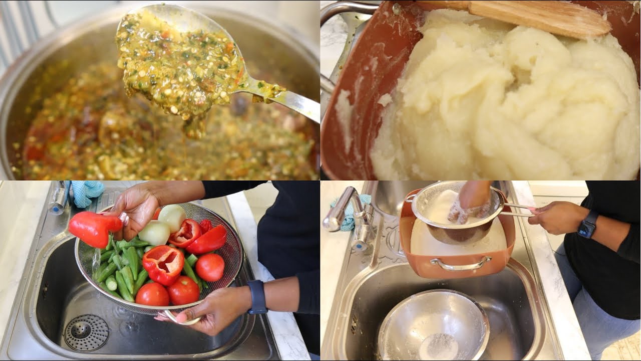 SAUCE GOMBO| PLACALI/PÂTE DE MANIOC| RECETTE AFRICAINE | Shalou Cuisine