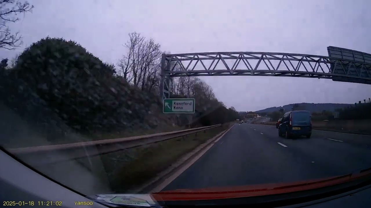 A38 from Devon Hotel and Kennford slip