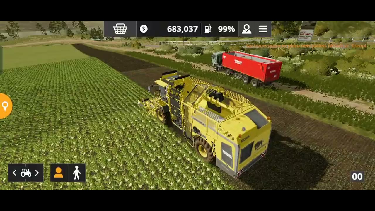 Farming simulator 20 ##  harvesting a beat crops 