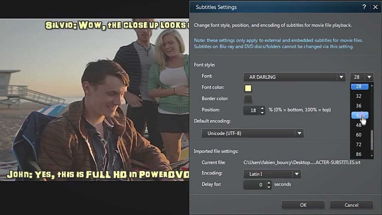 How to Customize Movie Subtitles | CyberLink PowerDVD 14