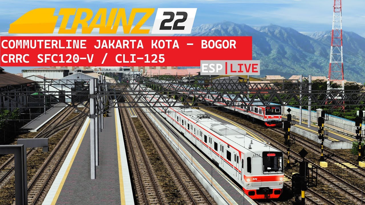 [LIVE] CABRIDE CRRC SFC120V CLI-125 TUJUAN JAKARTA KOTA - BOGOR | TRAINZ SIMULATOR INDONESIA