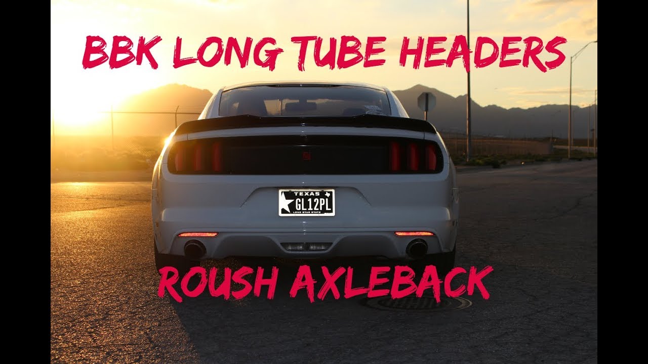 Mustang V6 3.7 BBK Long Tube Headers & Roush Axleback (Exhaust Clips)