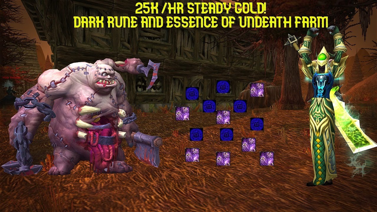 25K/HR STEADY GOLD FARM! Dark Rune and Essence of Undeath Farm! The War Within Pre-Patch.