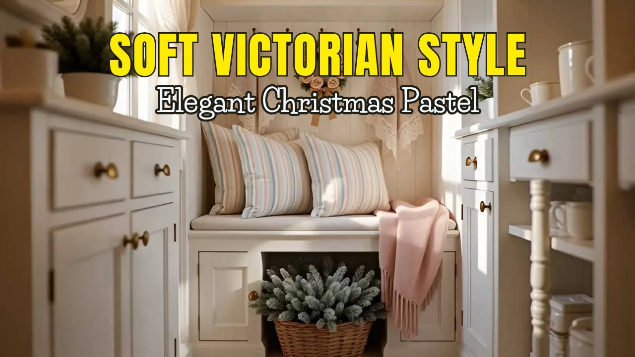 Aesthetic Victorian Christmas Home Tour 🌲💗 Blush Florals, Lace Runners & Tea Moments