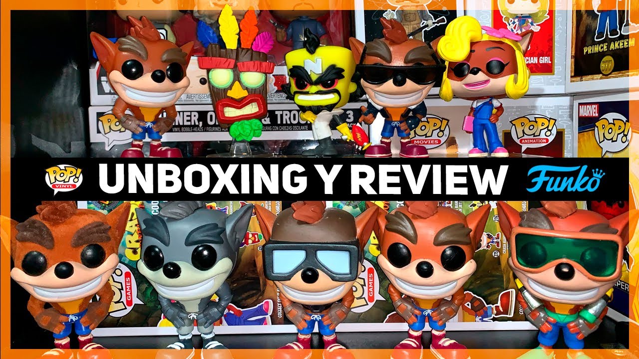 Crash Bandicoot - FUNKO POP  [ UNBOXING Y REVIEW] WAVE 1 y 2