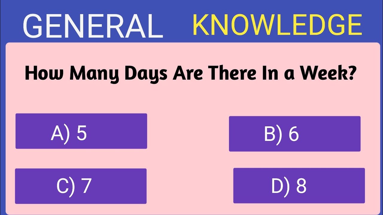 How sharp Is Your General knowledge ? 13 Question ❓