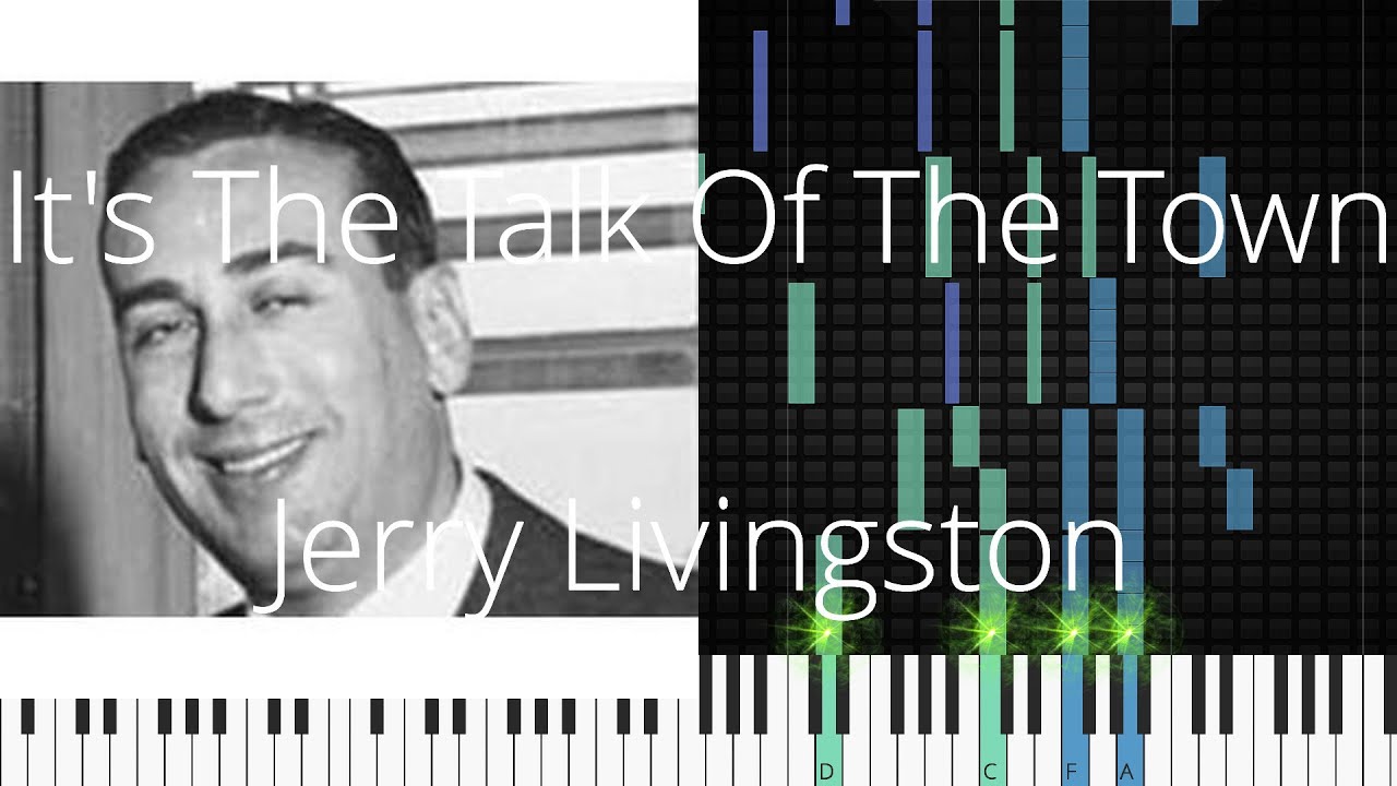 🎹 [Piano Solo]It's The Talk Of The Town, Jerry Livingston-Synthesia Piano Tutorial