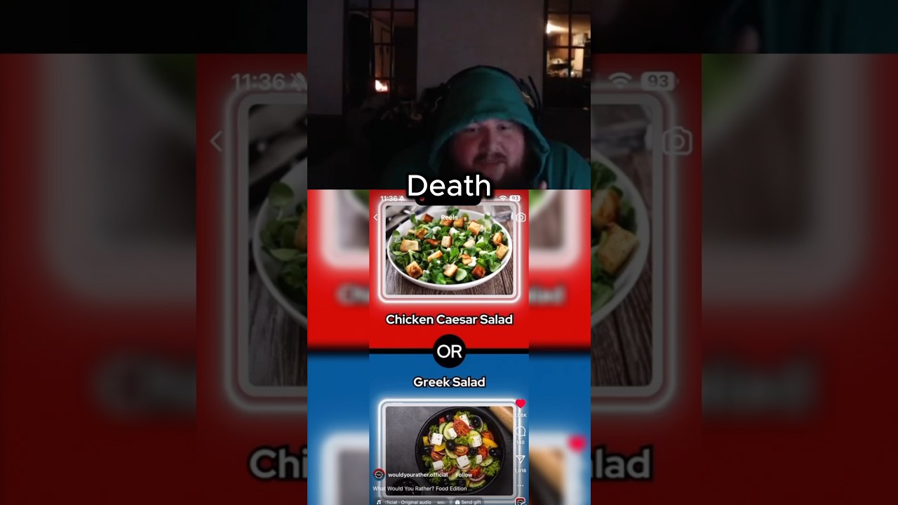 CaseOh Can't Choose Either Salad 😭 #caseoh #meme