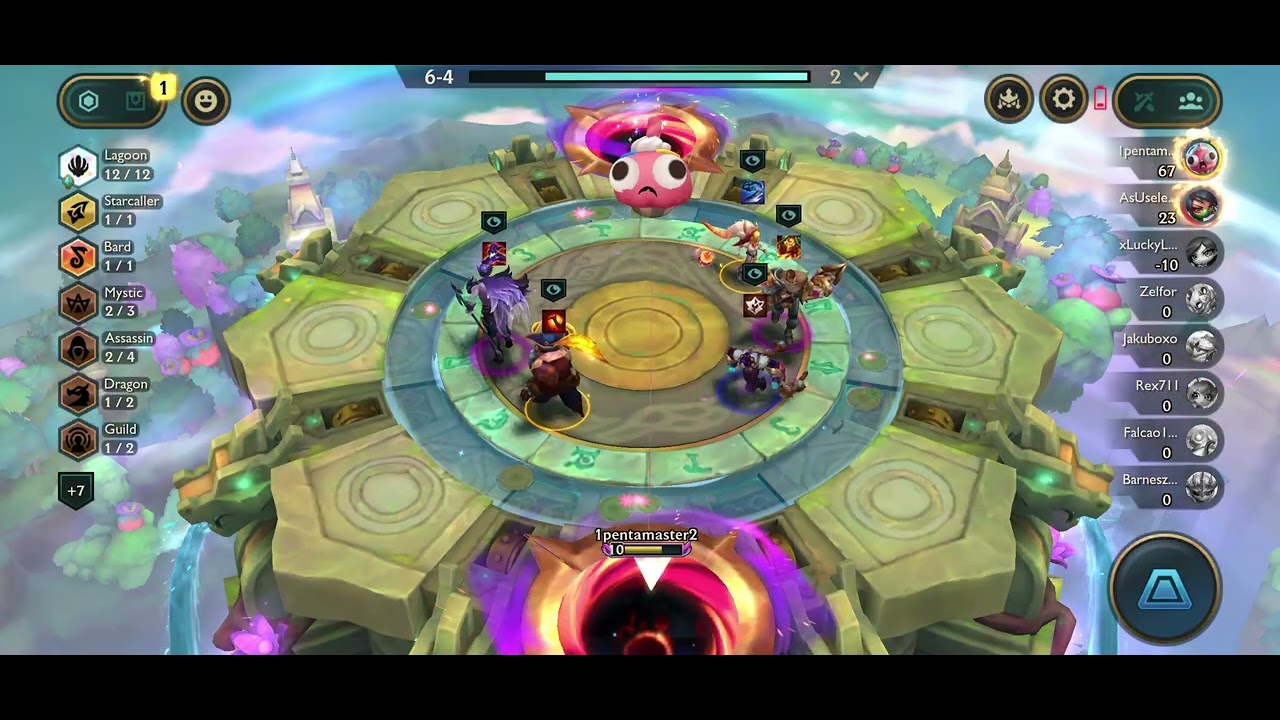 SOHM ⭐️⭐️⭐️ 12 LAGOON with master Bard and Soraka on the mix. #tftmobile #tft #leagueoflegends 