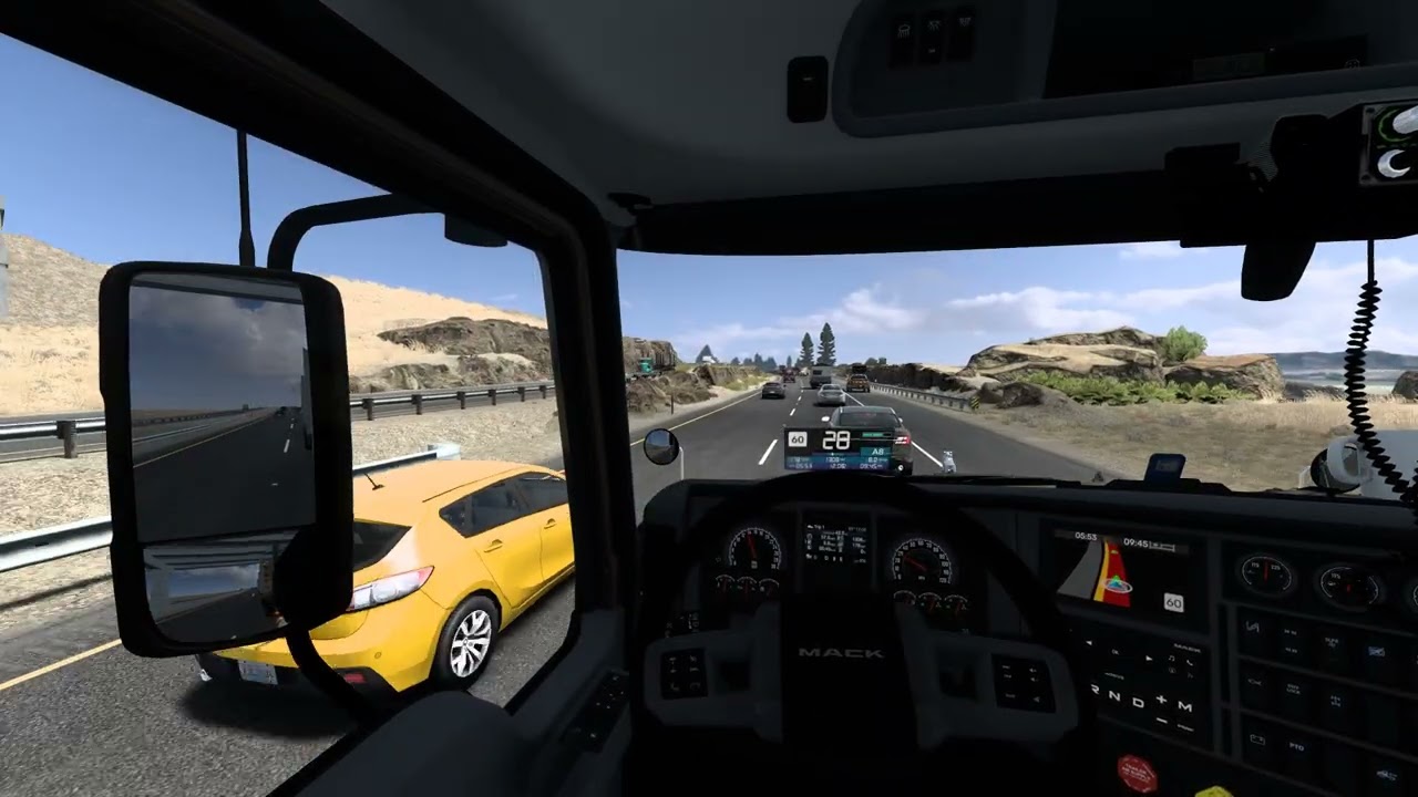 American Truck Simulator Teil 2 von der US Fahrt wo wir Holz drauf haben