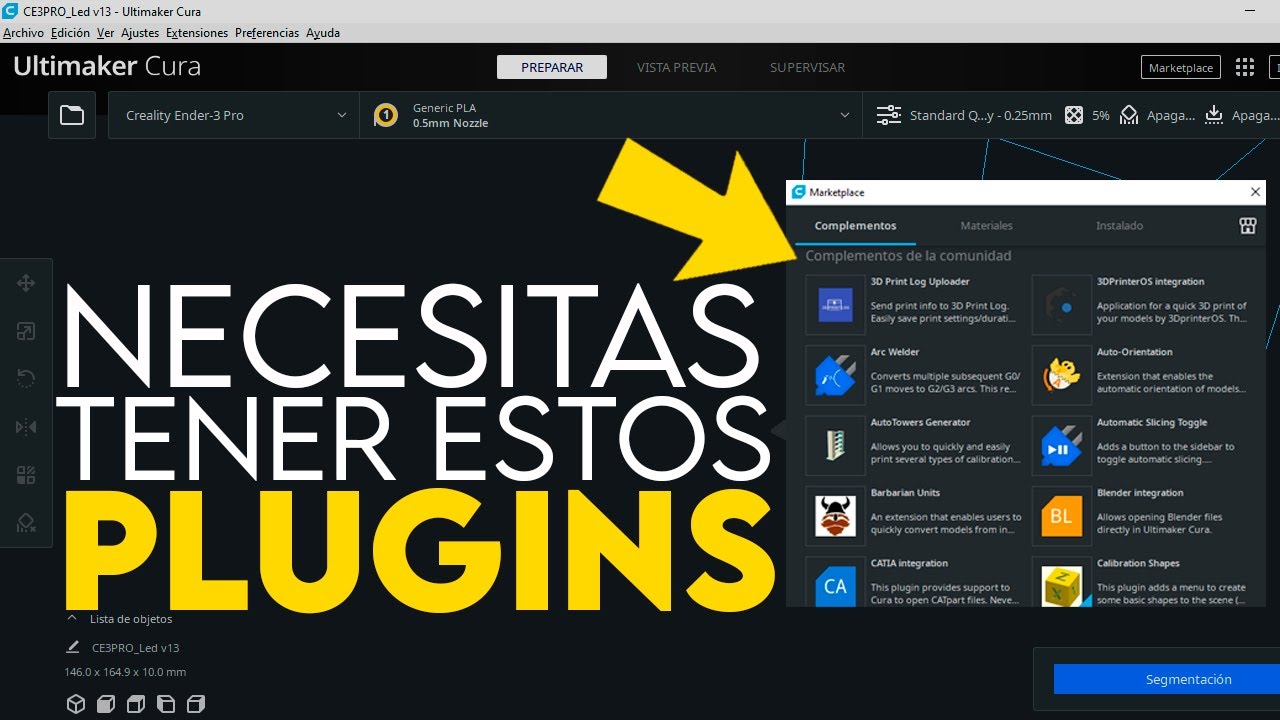 Los 5 mejores PLUGINS GRATUITOS para ULTIMAKER CURA