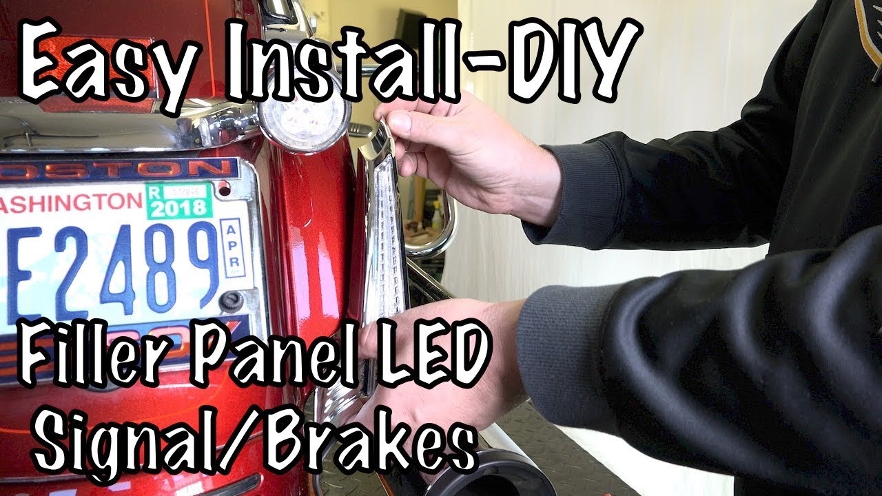 How to Install Ciro 3D Filller Panel LED Run-Brake-Signal LED Lights on Harley Touring