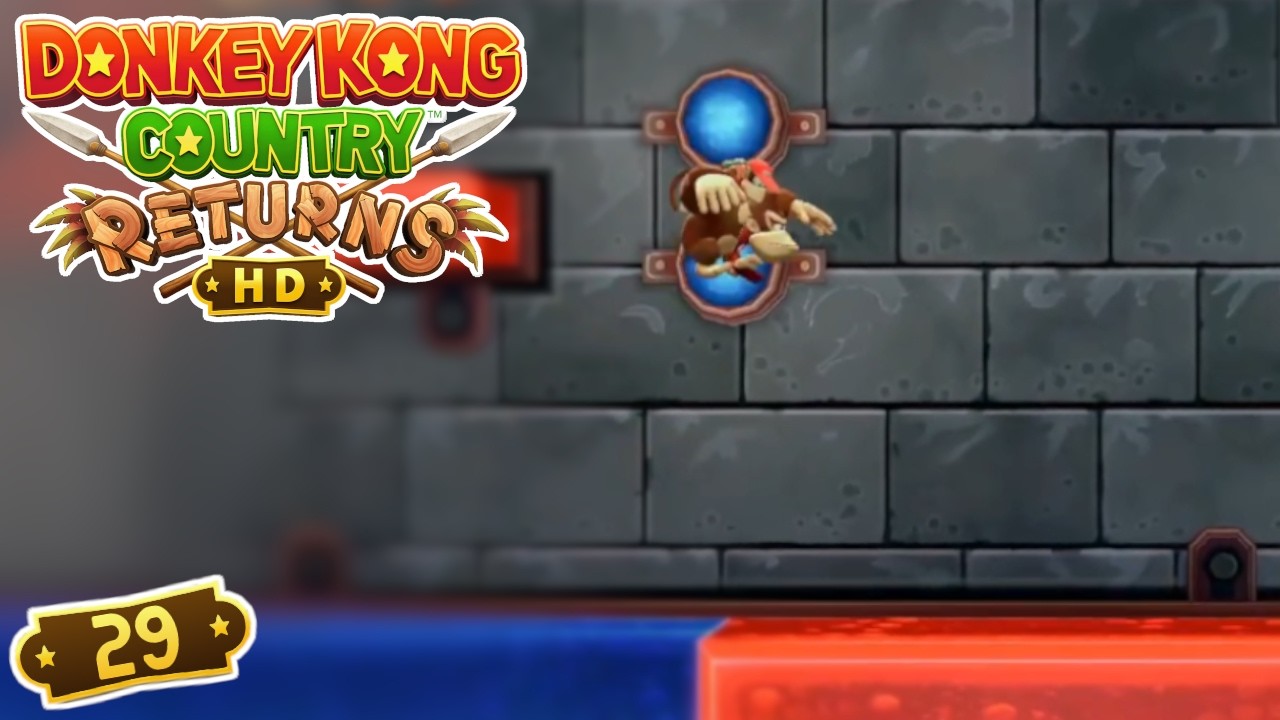 Let´s Play Donkey Kong Country Returns HD # 29 – Zahnradjogging ⚙️🏃🏻‍♂️  Schalterverwalter 🚨📂