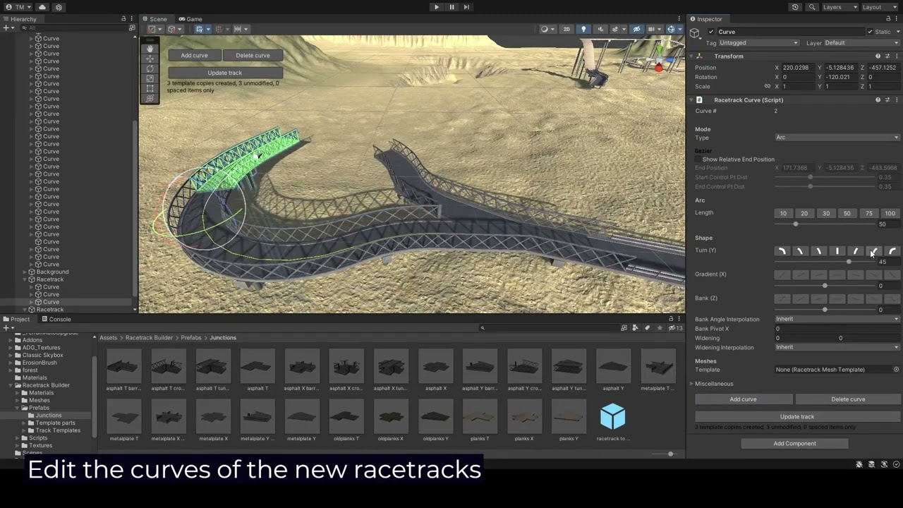 Racetrack Builder Quick Tutorial 6: Junctions