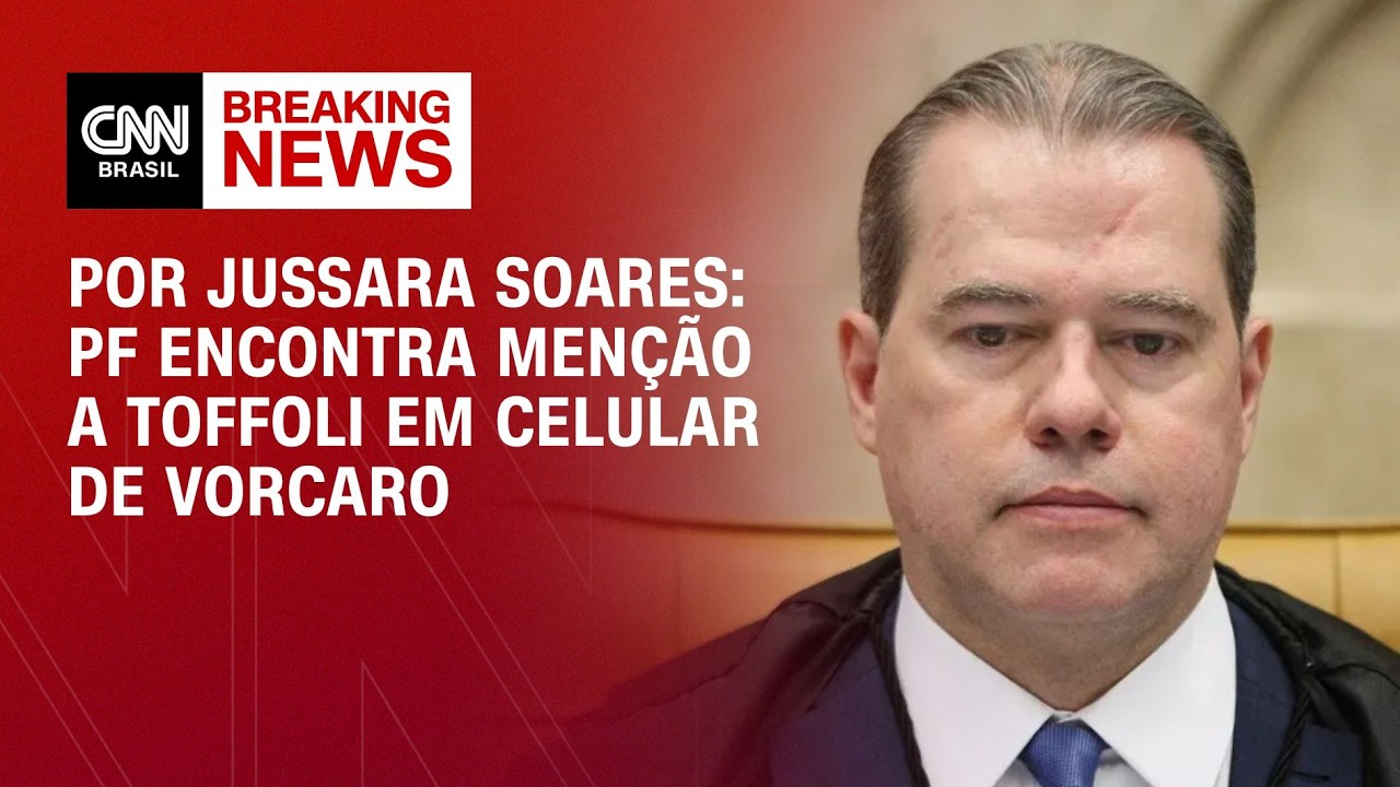PF encontra menção a Toffoli em celular de Vorcaro | CNN PRIME TIME